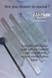 the sound of glass recycled glass xylophone
