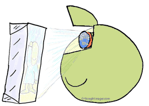 canvas projecting on screen