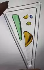 Lift Off Triangle Glass Piece