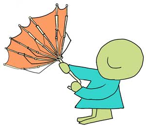 patterns unbrella inside out